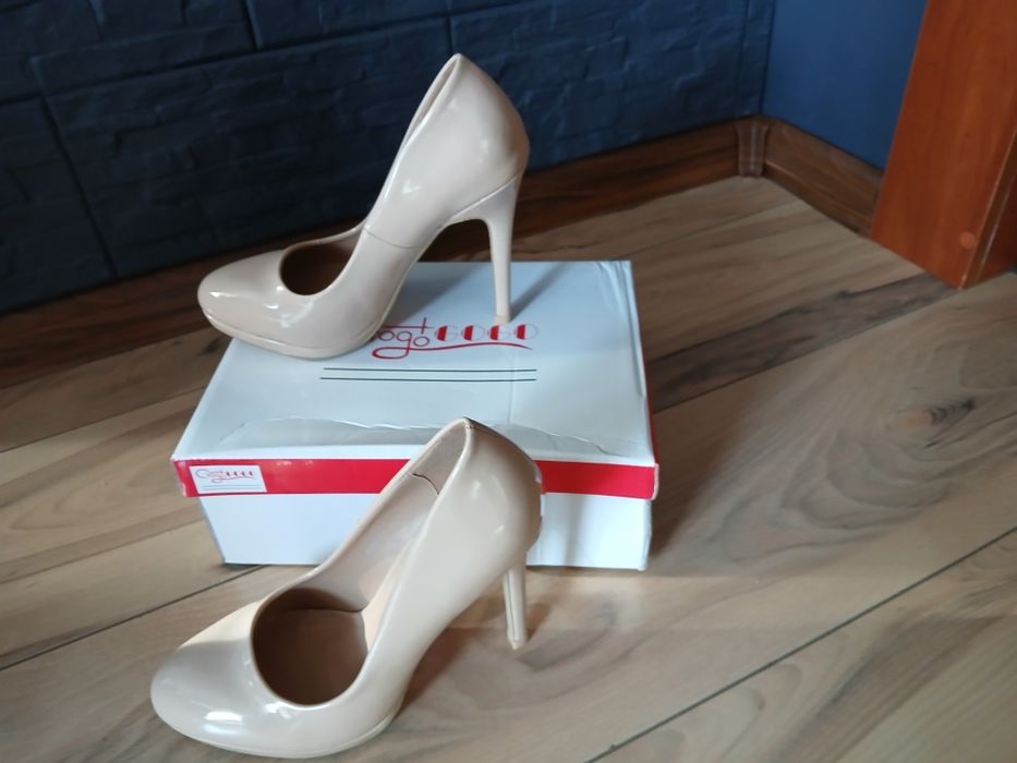 Buty szpilki czółenka obcasy 37