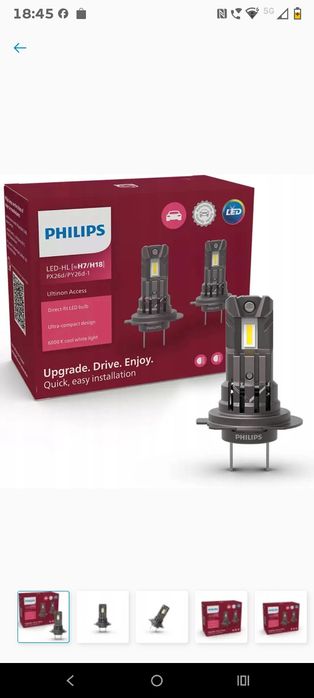 Żarówki Philips LED H7