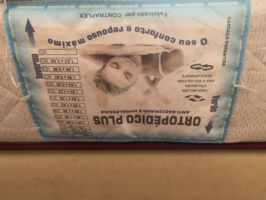 Comoda e duas mesinhas cabeceira mais sommier  colchao’ ortopedico