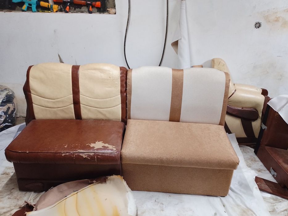 Перетяжка дивана (реставрація мягкої частини)