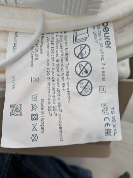 Sobrecolchão aquecido Beurer xxl