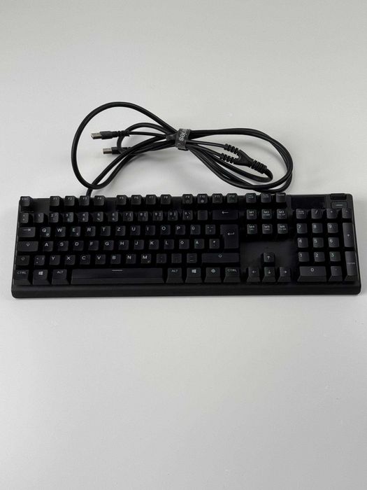 Дротова клавіатура SteelSeries Apex 7 QWERTZ Black (механічні клавіши, німецька розкладка, з підсвіткою)