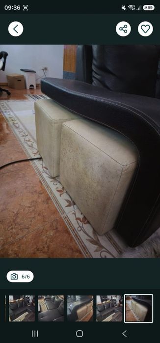 Sofá com chaise long + envio no Porto