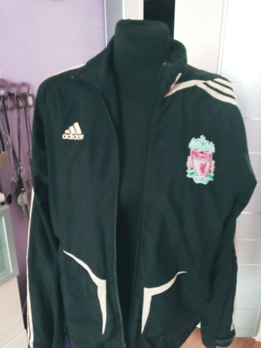 Kurtka czarna meska wiatrowka M Adidas Liiverpool