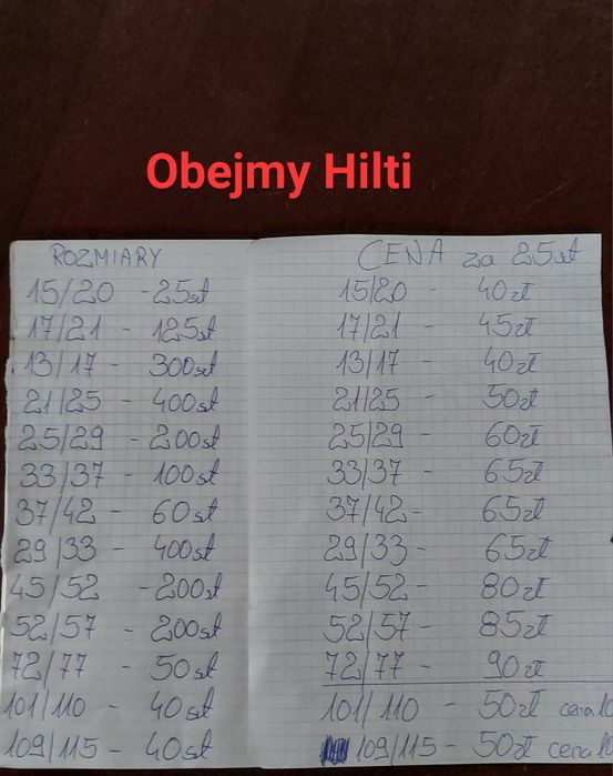 UCHWYT Obejma  do rur hilti i mupro