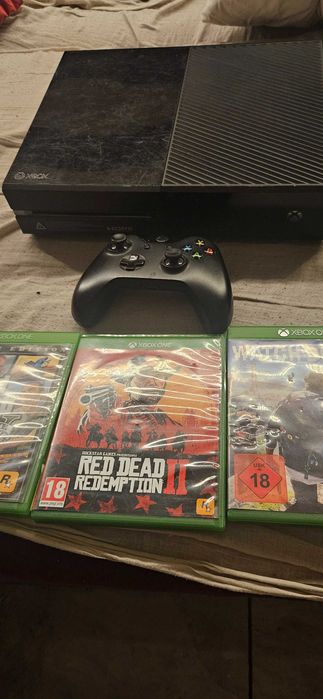 Xbox one 500gb + 3 gry