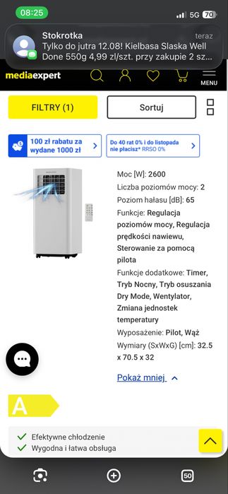 Klimatyzator przenośny