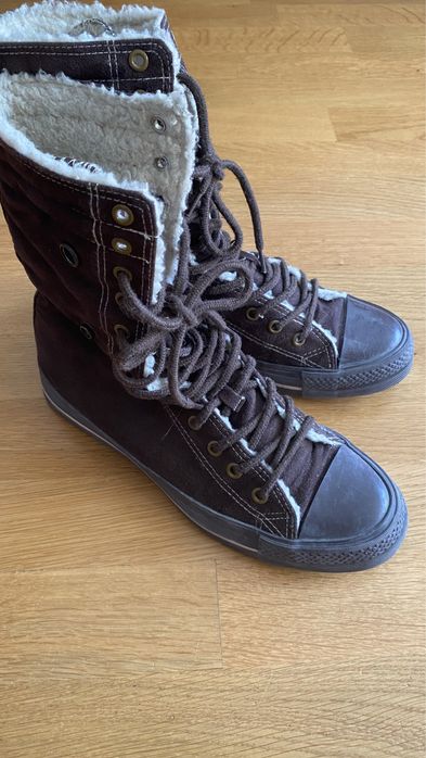 Brązowe buty trampki ocieplane roz. 40