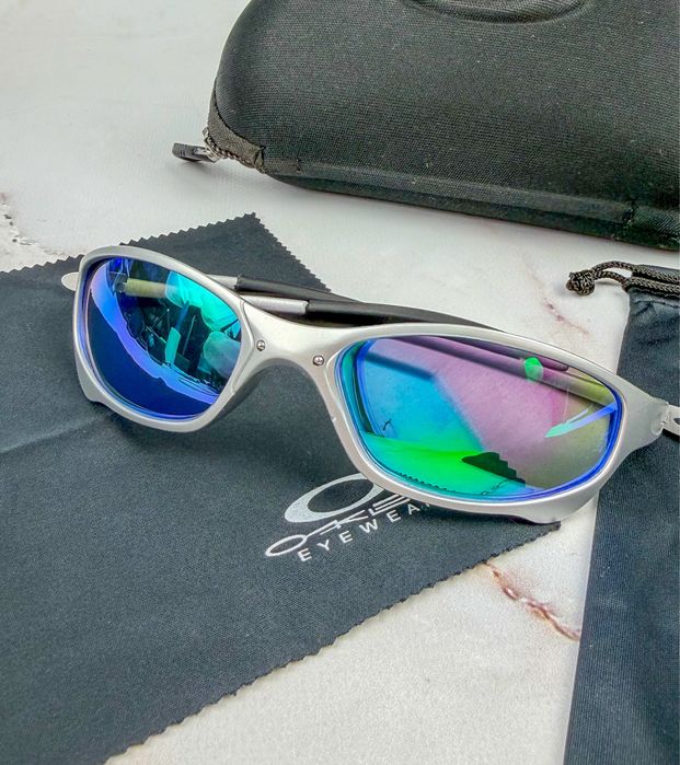 Спортивні сонцезахисні окуляри Oakley X-Metal Style Ice Blue / Окуляри спортивні Оаклей y2k opium archive