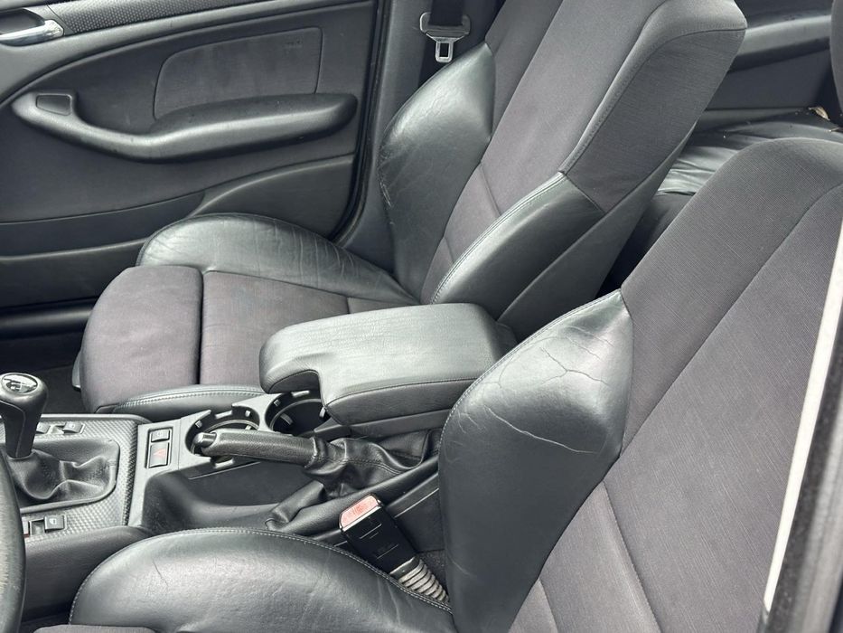 Салон BMW E46 седан Рекаро спорт Кожа Руль Плафон Магнитола Подлокотни