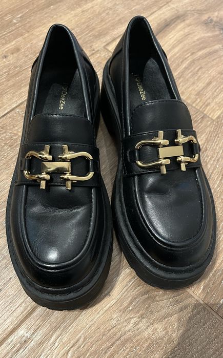 Mokasyny czarne Deezee r.38