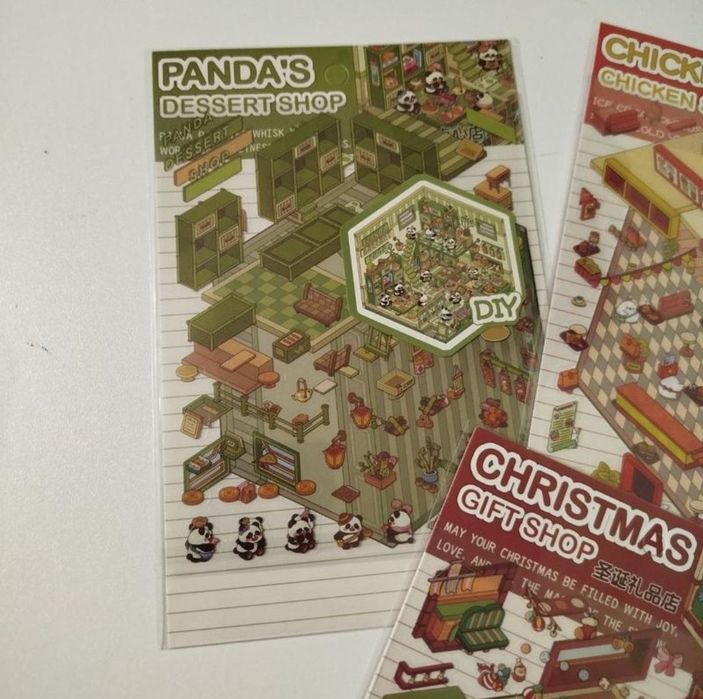 Набор наклеек румбокс, 3d наклейки антистресс 4в1 + пинцет в подарок