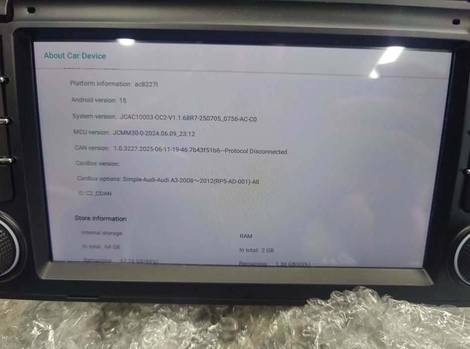 Магнітола Android Audi A3 2003-2012