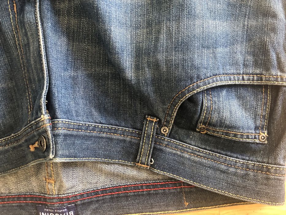 Duże granatowe jeansy 190cm