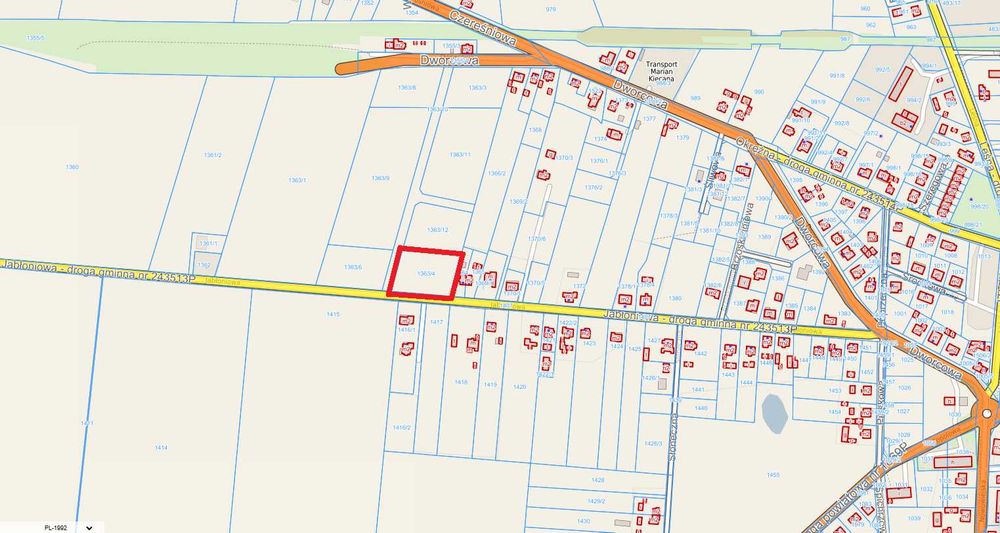 Kaźmierz, ul. Jabłoniowa, WZ, media - Widok 4