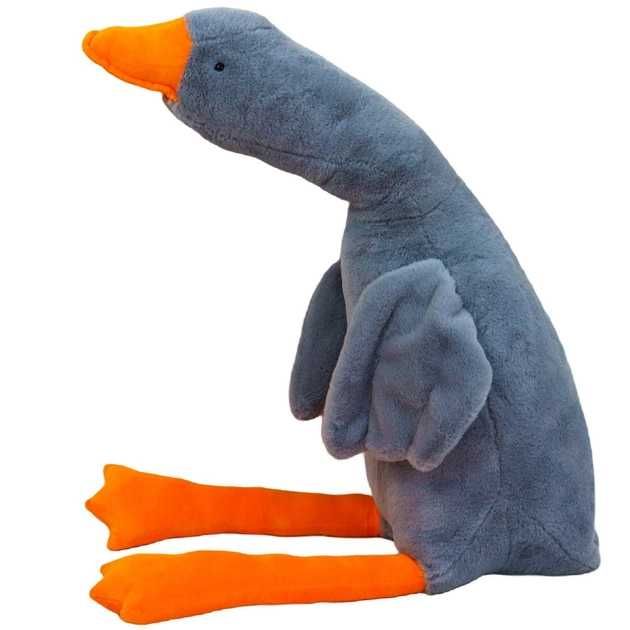 Іграшка Гусак Подушка 160см Оригінал, Гусь Обнімусь Сірий