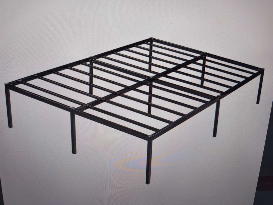 Cama metálica com estrado 140x200 cm