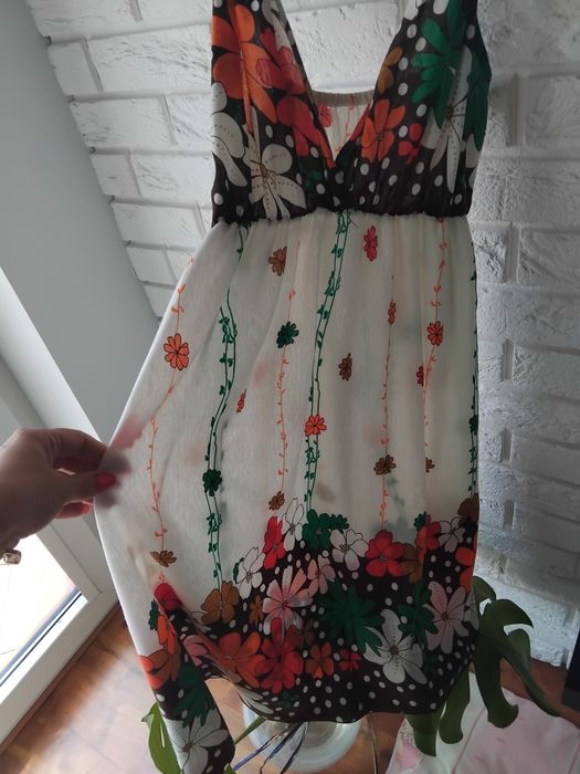 Kolorowa sukienka na lato M/L