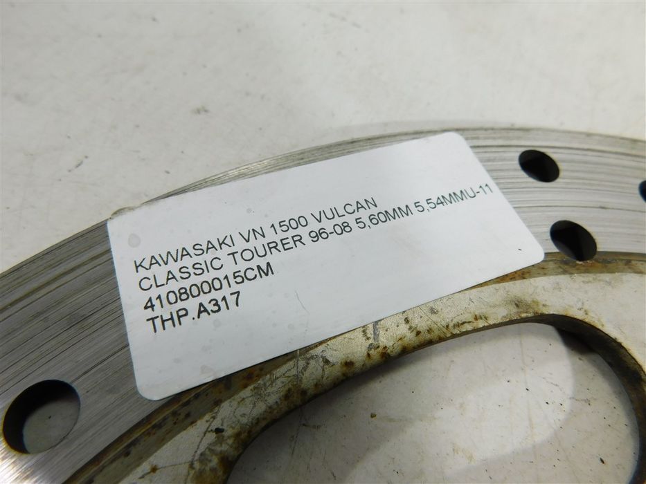 TARCZA HAMULCOWA PRZÓD KAWASAKI VN 1500 VULCAN CLASSIC TOURER 96-08 5,60MM 5,54MMU-11 410800015CM
