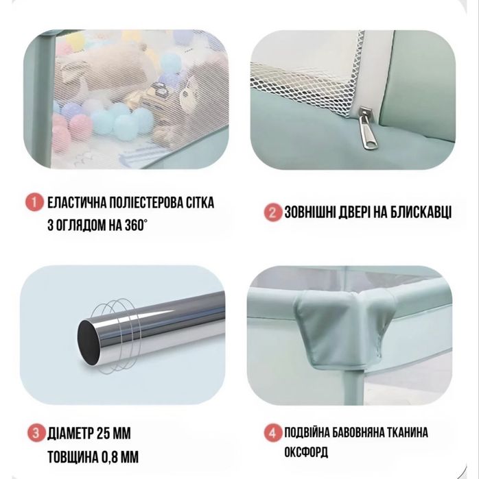 Манеж дитячій безпечний