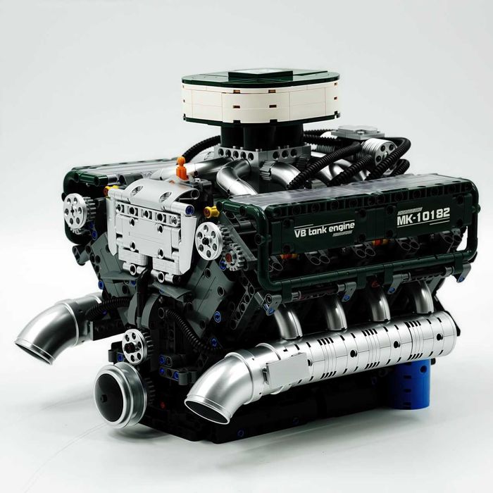 Mould King 10182 V8 Танковий Двигун. 2250 дет. У коробці. Tank Engine