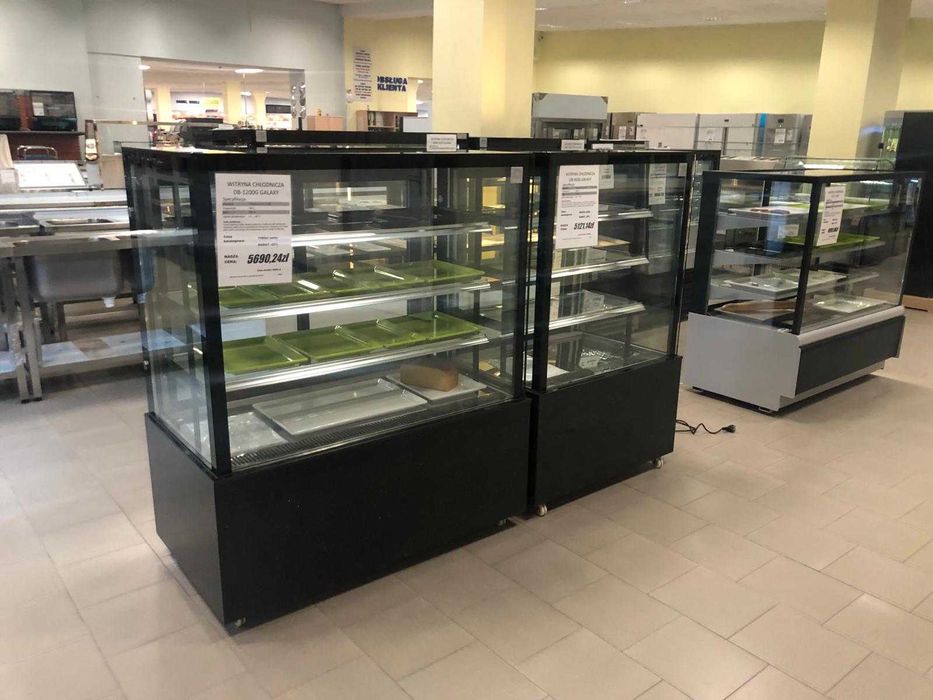 NOWA! "od ręki" 90cm cukiernicza chłodnicza cukiernia lada witryna DOSTAWA cały kraj na ciasta lodówka cena BRUTTO