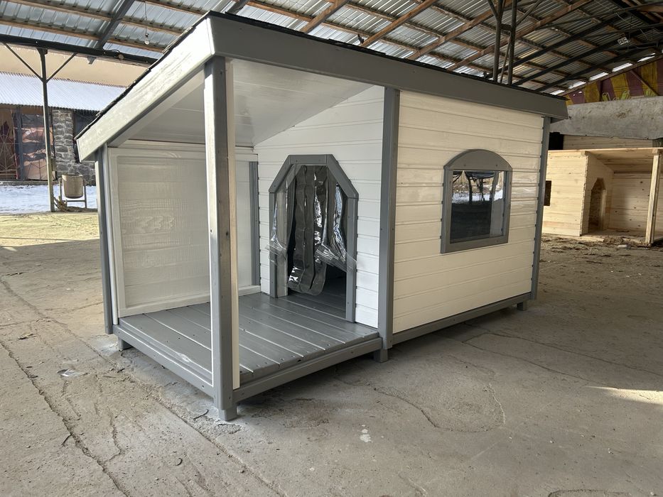 Утеплена будка для собаки буда собача велика собакам