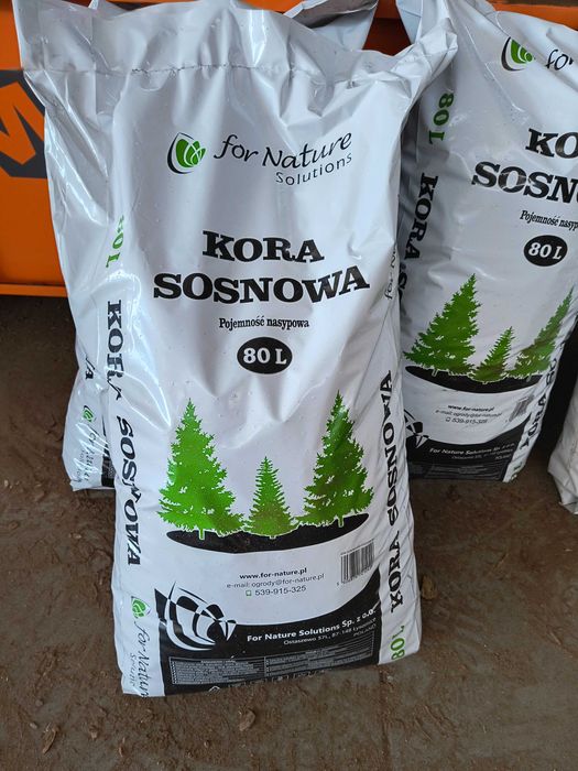 Kora Sosnowa Ogrodowa 80L | SORTOWANA | DOSTAWA | HURT | DETAL | WOREK