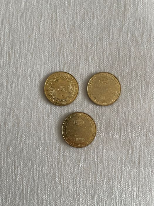 Conjunto moedas Paris torre Eiffel