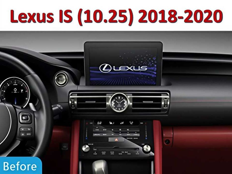 Штатна магнітола 8+64Gb для Lexus IS Екран 10.25 2018-2020 рік