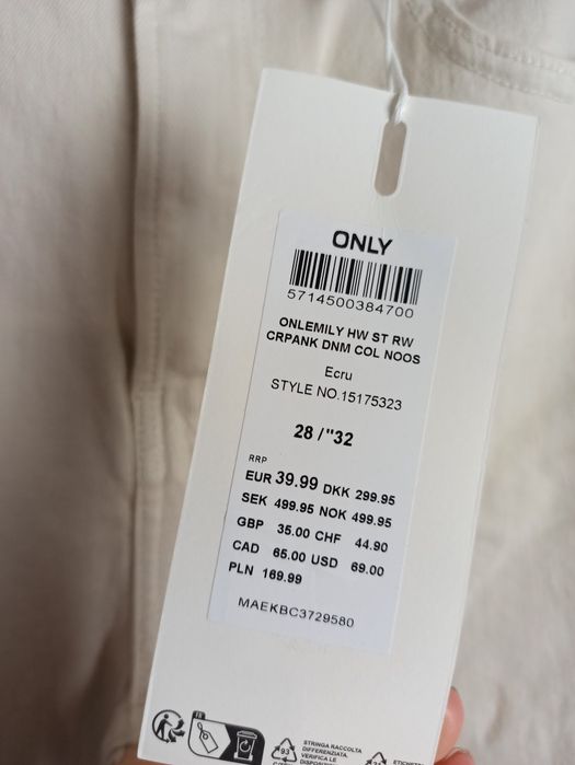 ONLY modne spodnie damskie 28/32 nowe,