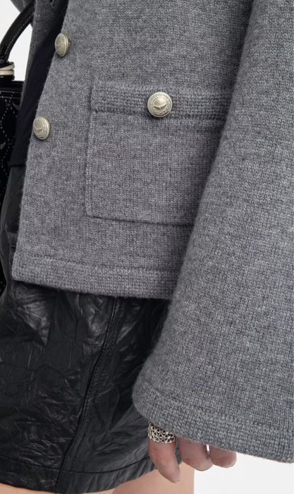 Кардиган серый 2025 Zadig & Voltaire