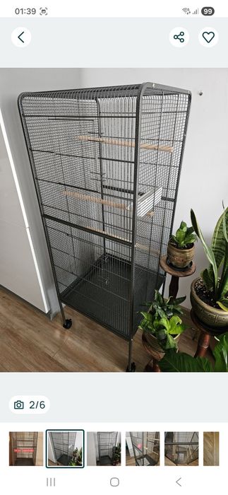 Klatka dla papugi kanarka 146cm NOWA