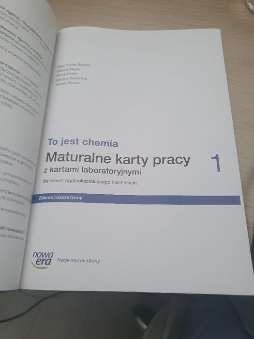 Maturalne karty pracy to jest chemia 1