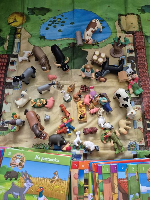 Wesoła Farma Deagostini książki + figurki + mata