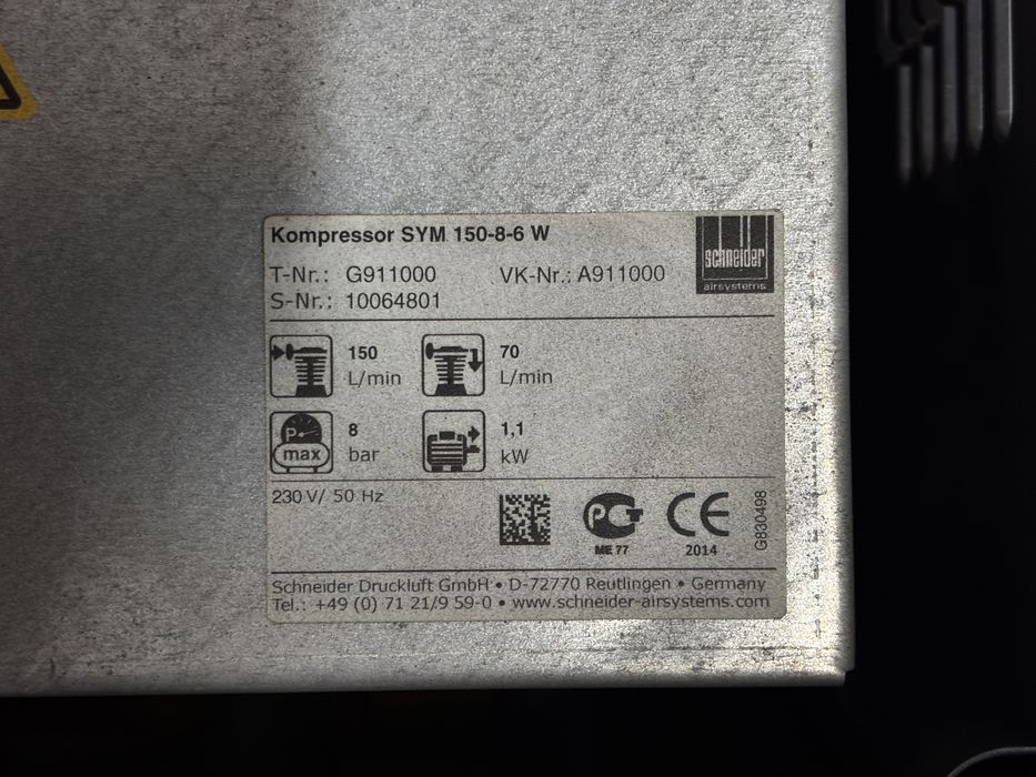 Компресор Schneider SYM 150-8-6 W