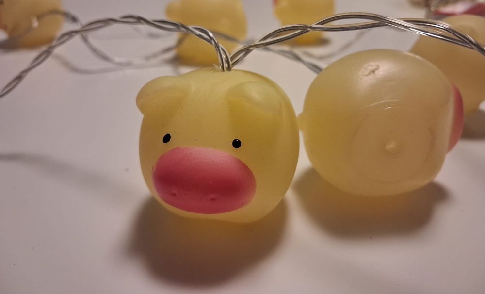 Girlanda LED Świnki