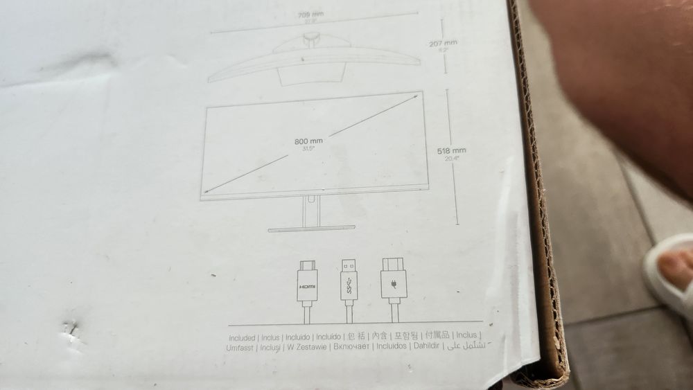 Монітор Dell 32 Curved 4K UHD S3221QSA