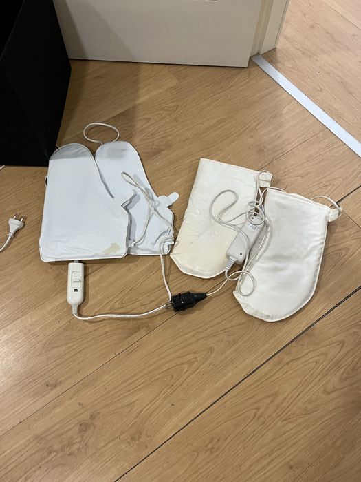Estetica luvas e sapatos para tratamentos de estetica