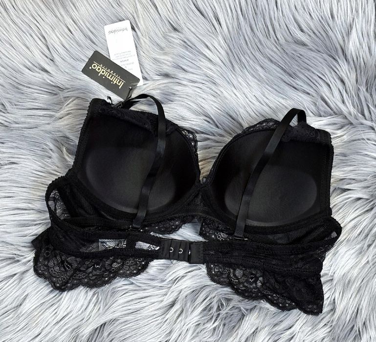 80b biustonosz push-up koronkowa braletka intimidao