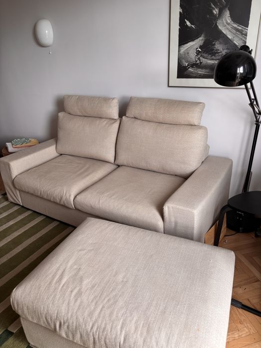 Sofa Vimle rozkladana z podnóżkiem