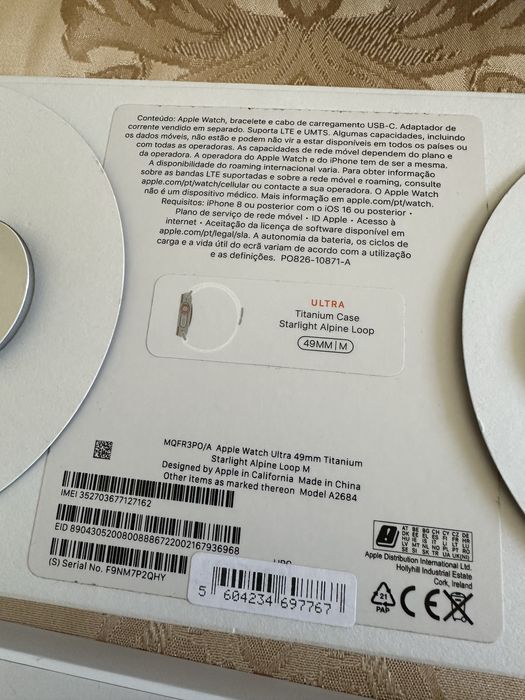 Apple watch ultra 49mm  1° geração original LTE