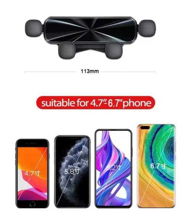 Uchwyt na telefon gsm do ekranu nawigacji do auta