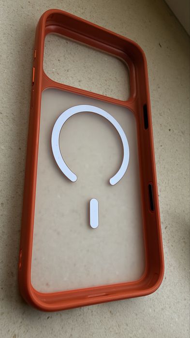 Etui iPhone 17 Pro Max pomaranczowy zielony