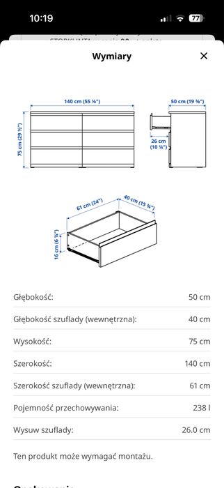 Komoda IKEA Malm