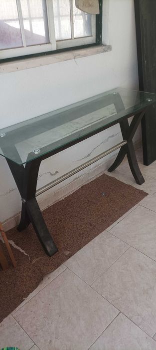 Consola aparador mesa vidro hall entrada