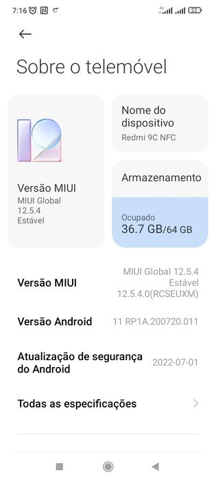Telemóvel Redmi 9c