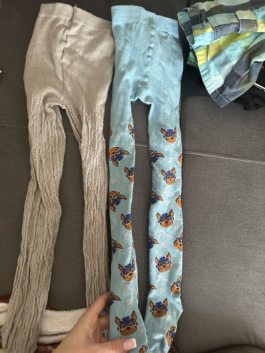 Szare rajstopki wzorek