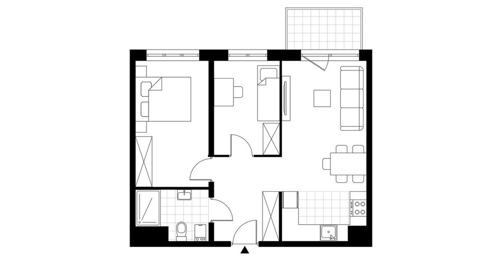 3-pokojowe mieszkanie 51m2 + balkon Bezpośrednio
