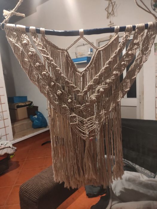Painel em macramé